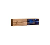Meuble TV LED Design "Switch IV" 120cm Naturel