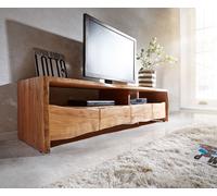 Meuble-TV Live-Edge 190 cm acacia nature 4 tiroirs 2 compartiments