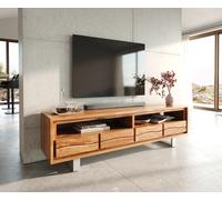 Meuble-TV Live-Edge 190 cm acacia nature 4 tiroirs