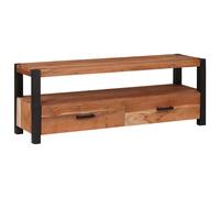 Meuble TV Marron 110 x 30 x 40 cm Bois d'acacia massif vidaXL