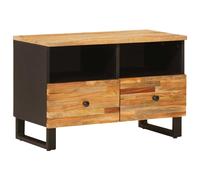 Meuble TV Marron 70 x 33 x 46 cm Bois de mangue massif vidaXL