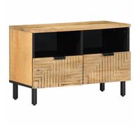 Meuble TV marron 70x33x46 cm bois massif de manguier banc TV vidaXL