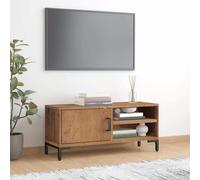 Meuble TV Armoire de Télévision Rangement Salon Marron Bois de Pin Massif vidaXL