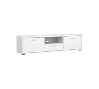 Meuble TV MEDIA mat 2 portes 1 tiroir 147 2 39 8 38 4 cm