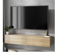 Meuble TV / Meuble de salon - NICOLE - 160 cm - chêne artisan - style moderne