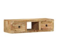 Meuble tv - meuble hi-fi Vidaxl Meuble TV mural 100x32x25 cm bois massif manguier brut
