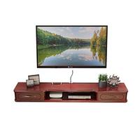 Meuble TV, Meuble TV Lowboard, Étagères Flottantes, Meuble TV 43,3/51,1/59 Pouces, Console Média Murale, Support Média De Centre De Divertissement Moderne, Simplicity Fashion Beautiful./150Cm