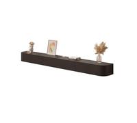 Meuble TV minimaliste flottant - Centre de divertissement pour téléviseurs - Grande console multimédia noire - Meuble TV élégant suspendu - Meuble de maison moderne