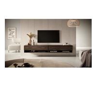 Meuble TV - MIRRGO - 200 cm - Noyer
