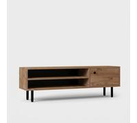 Meuble TV mobile avec étagères et porte Avila