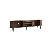 Meuble TV Moderne 200cm Table d'Appoint Campagne Bois Massif Rétro, Meuble de Rangement pour Séjour Domestique, Centre de Divertissement pour Hôtels & Locations Saisonnières Armoires de Rangement