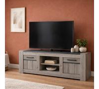 Meuble tv moderne chêne gris MAYA