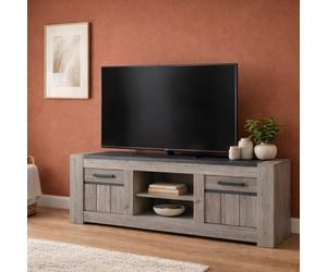 Meuble tv moderne chêne gris MAYA