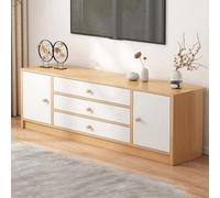 Meuble TV Moderne du Milieu du siècle, Console TV en Bois avec Rangement, Buffet, Table de Buffet, Console for Salon, Cuisine, Salle à Manger, entrée, Bureau(3,L-140cm/55.12IN)