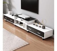 Meuble TV Moderne du Milieu du Siècle Dernier Unité TV Extensible Unités Multimédias avec Rangement pour Salon