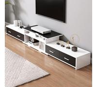 Meuble TV Moderne du Milieu du Siècle Dernier Unité TV Extensible Unités Multimédias avec Rangement pour Salon