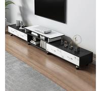 Meuble TV Moderne du Milieu du Siècle Dernier Unité TV Extensible Unités Multimédias avec Rangement pour Salon