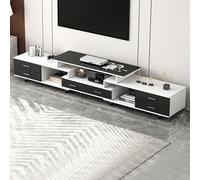 Meuble TV Moderne du Milieu du Siècle Dernier Unité TV Extensible Unités Multimédias avec Rangement pour Salon