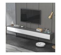 Meuble TV moderne - Grande table console multimédia avec 2 tiroirs et étagères Centre de divertissement élégant avec grand espace de rangement pour salon Home Cinéma