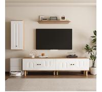 Meuble TV moderne, Meuble de salon 3 pcs, Comprenant: Meuble TV, Armoire, Placard, Armoires bas Murales, Meuble de salon Suspendu