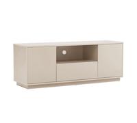 Meuble TV moderne rectangulaire L140 cm écru - Oviala