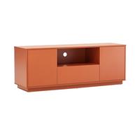 Meuble TV Moderne rectangulaire L140 cm Orange