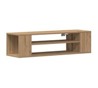 Meuble TV moderne - vidaXL - 100x30x26,5 cm - Artisian Oak - Bois d'ingénierie - 2 étagères - Facile à assembler