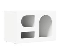 Meuble TV moderne - vidaXL - Blanc - Bois d'ingénierie - 60x35x40 cm - 3 étagères - Assemblage requis