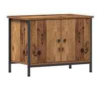 Meuble TV moderne - vidaXL - Bois ancien - 60x35x45 cm - Bois d'ingénierie - 2 portes - 1 étagère - Montage au sol