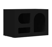 Meuble TV moderne - vidaXL - Bois d'ingénierie - Noir - 60x35x40 cm - 3 étagères - Assemblage requis