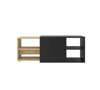Meuble TV avec 2 compartiments ouverts 133,5x39,9x49,2 cm, unité tv, buffet bas tv,, armoire tv 444232