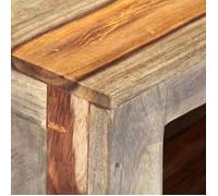 Meuble TV - MOTHINESSTO - Bois massif de Sheesham - 130x30x40 cm - 4 tiroirs - Finition laquée