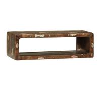 Meuble TV Multicolore 80x30x25 cm en bois massif récupéré