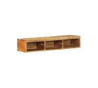 Meuble TV mural 100x30x19 cm bois massif d acacia