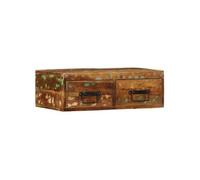 Meuble TV mural 60x30x19 cm bois massif de récupération