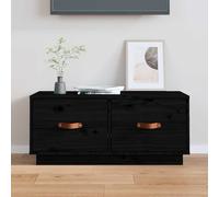 Meuble TV Mural Armoire de Télévision Marron Miel Bois de Pin Massif vidaXL