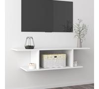 Meuble TV mural Blanc 103x30x26,5 cm