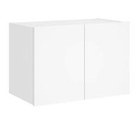 Meuble TV mural avec lumières LED blanc 60x35x41 cm