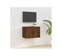 Meuble TV mural Chêne marron 57x34,5x40 cm816623