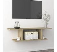Meuble TV mural Chêne sonoma 103x30x26,5 cm Brun G