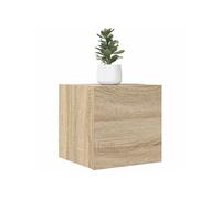 Vidaxl Meuble Tv Mural Chêne Sonoma 30,5x30x30 Cm Marron