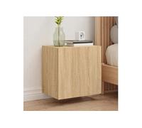 vidaXL Meuble TV mural chêne sonoma 40,5x30x40 cm bois d'ingénierie 836900 Marron G