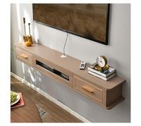 Meuble TV Mural de 59 Pouces,Meuble TV Flottant,Console TV Flottante Moderne,Centre de Divertissement Flottant avec étagères de Rangement (Couleur: A,Taille: 130 cm)