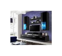 Meuble tv mural design "mini" 200cm noir