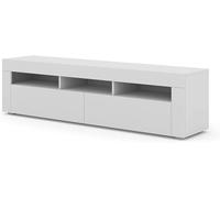 Meuble TV mural et sur pied MORENO 160 blanc mat