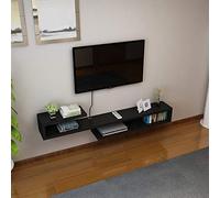 Meuble TV Mural Étagère Flottante Chambre Salon Étagère Murale Étagère Routeur Sky Box Set Top Box Étagère De Rangement (Couleur : B)