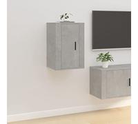Meuble TV Mural Gris béton 40x34,5x60 cm,Meuble TV Suspendu en Bois d'Ingénierie Rangement Pratique et Multifonctionnel Meubles TV, Banc TV