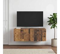 Meuble TV mural Montage mural Bois d'ingénierie Armoire Murale moderne vidaXL vi