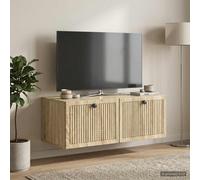 Meuble TV mural Montage mural Bois d'ingénierie Armoire Murale moderne vidaXL vi
