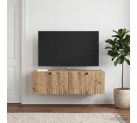 Meuble TV mural Montage mural Bois d'ingénierie Cabinets muraux vidaXL vidaXL